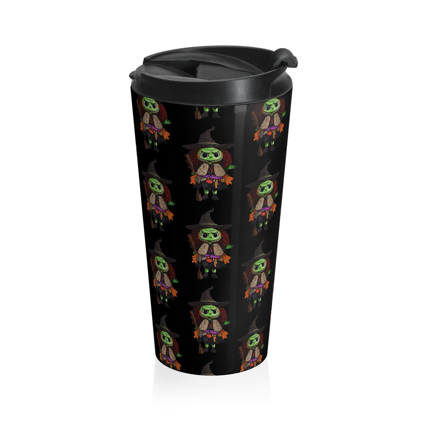 Whimsical Witch Travel Mug | Halloween Themed Travel Cup, Eco-Friendly Coffee Mug, Witch Gift, Fall Beverage Container