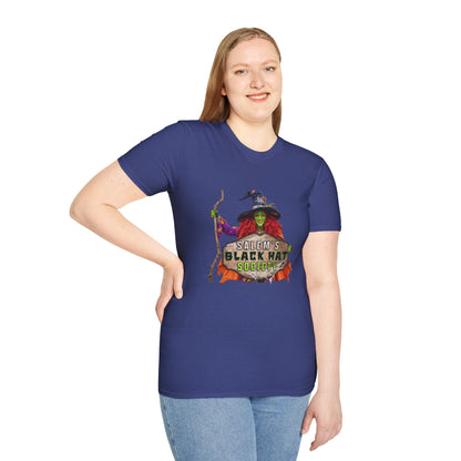Salem's Black Hat Society Unisex T-Shirt, Halloween Tee, Witch Theme, Witchcraft Apparel, Unique Gift for Spooky Season, Cozy Everyday Wear