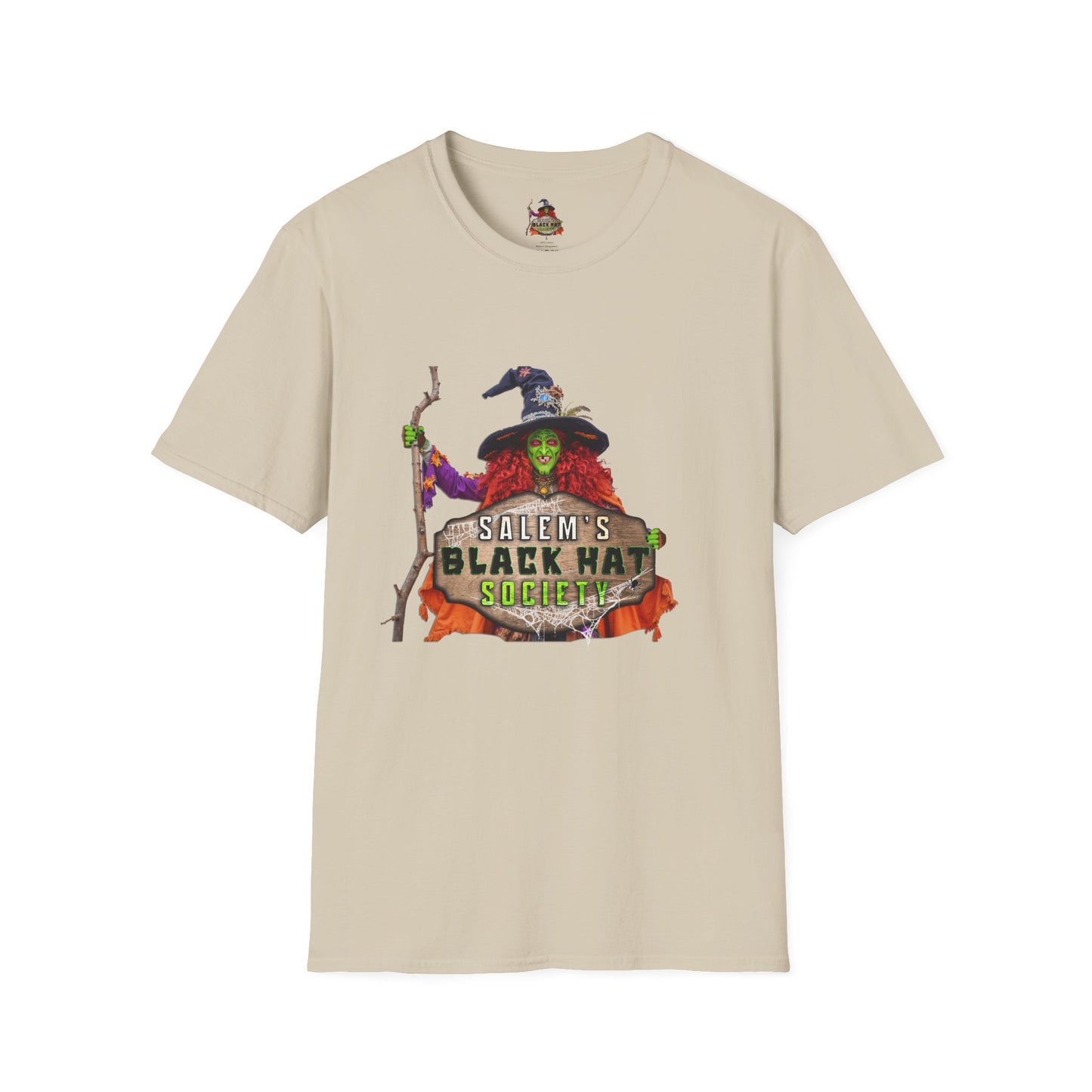 Salem's Black Hat Society Unisex T-Shirt, Halloween Tee, Witch Theme, Witchcraft Apparel, Unique Gift for Spooky Season, Cozy Everyday Wear