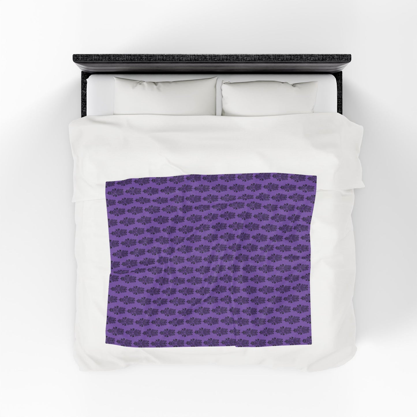 BORAH!'s Haunted Mansion Blanket (Purple/Black)