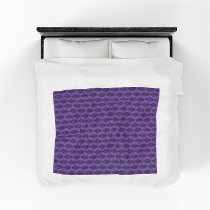 BORAH!'s Haunted Mansion Blanket (Purple/Black)