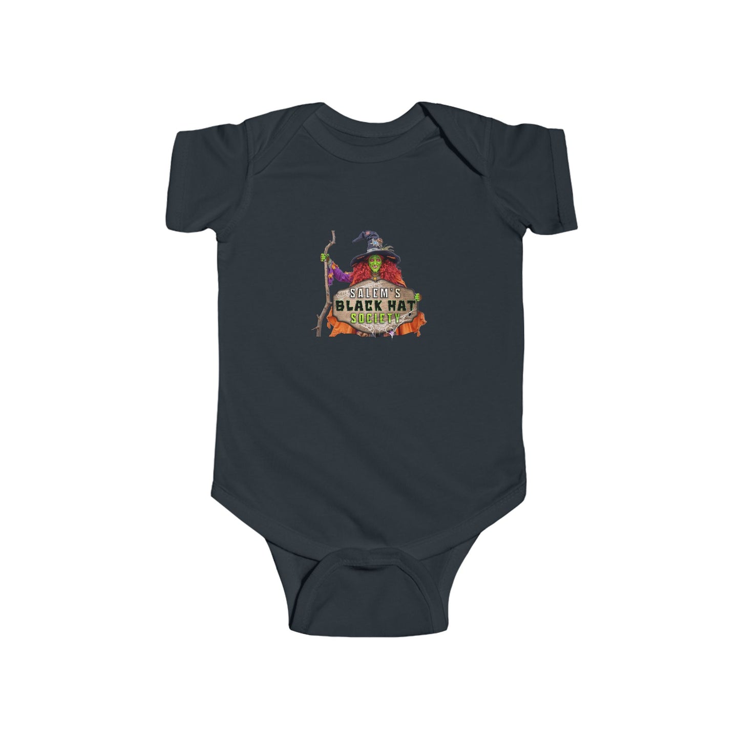 Salem's Black Hat Society Infant Bodysuit - Cute Design, Baby Halloween Outfit, Personalized Gift, Fall Fun Clothing, Toddler Costume