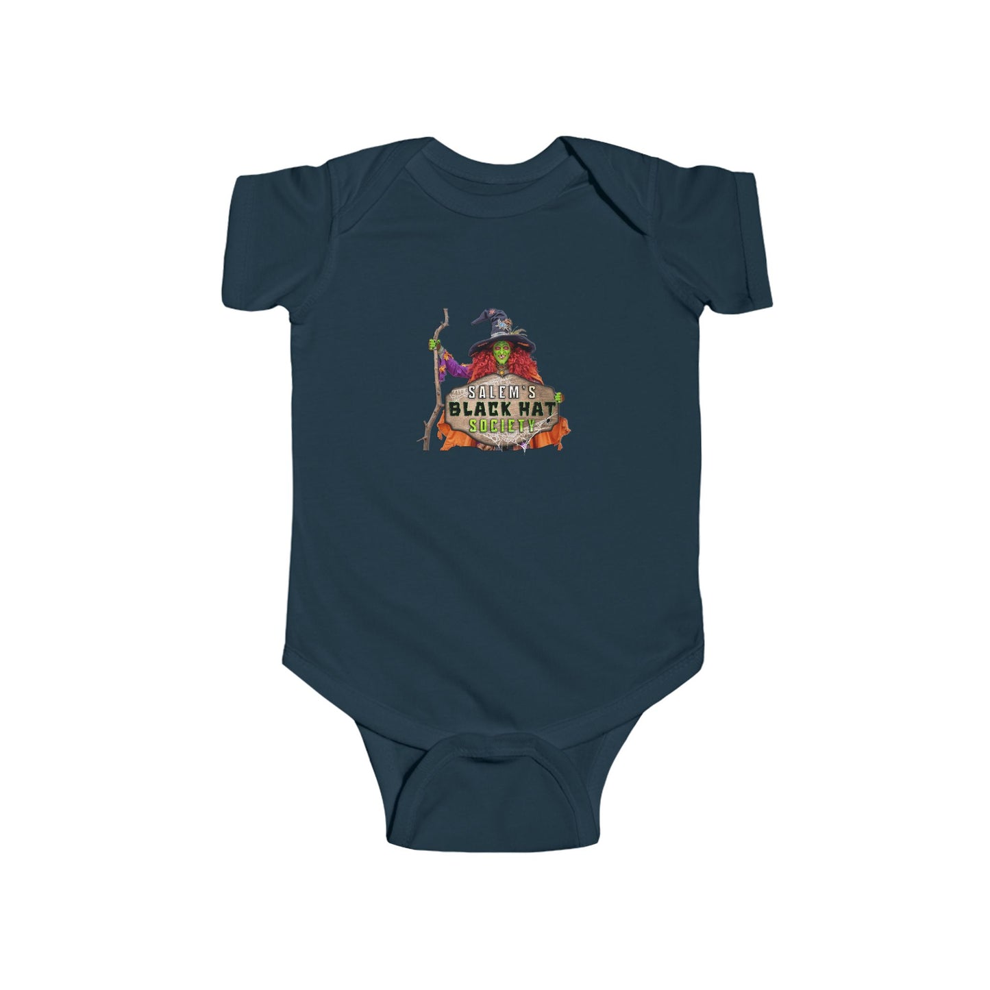 Salem's Black Hat Society Infant Bodysuit - Cute Design, Baby Halloween Outfit, Personalized Gift, Fall Fun Clothing, Toddler Costume
