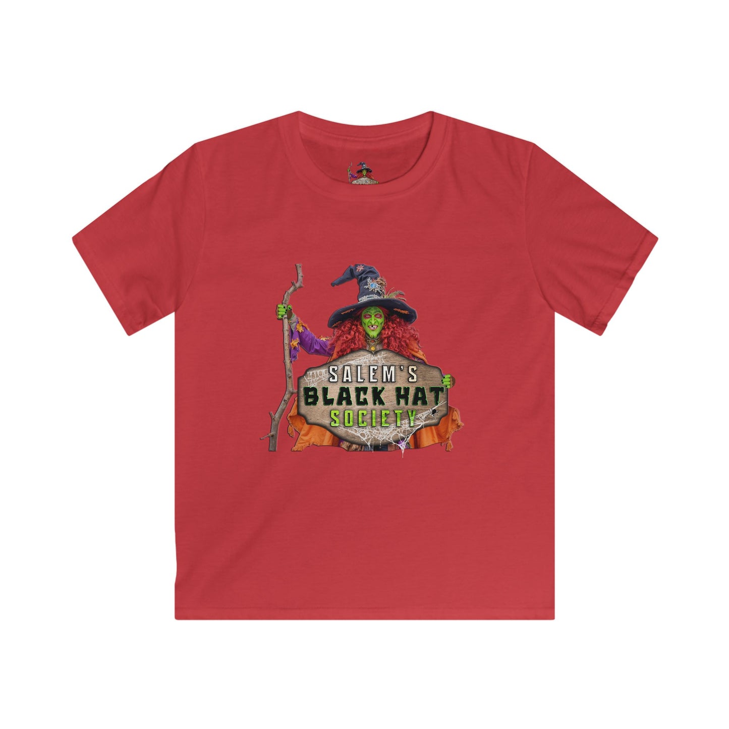 Salem's Black Hat Society BORAH! Kids Halloween Tee, Fun Witch Shirt, Kids' Party Wear, Halloween Clothing
