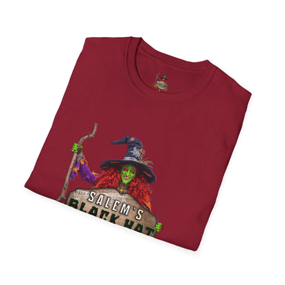 Salem's Black Hat Society Unisex T-Shirt, Halloween Tee, Witch Theme, Witchcraft Apparel, Unique Gift for Spooky Season, Cozy Everyday Wear
