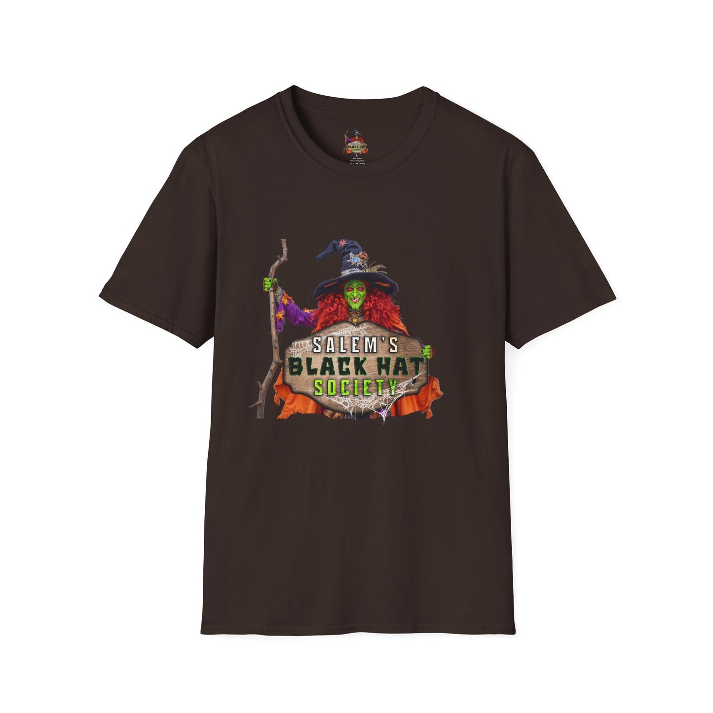 Salem's Black Hat Society Unisex T-Shirt, Halloween Tee, Witch Theme, Witchcraft Apparel, Unique Gift for Spooky Season, Cozy Everyday Wear