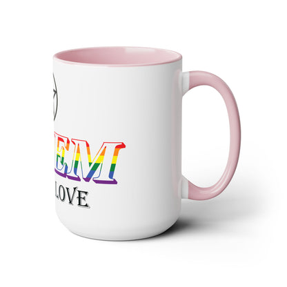 Salem Wicked Love Pride 15oz Two-Tone Coffee Mug