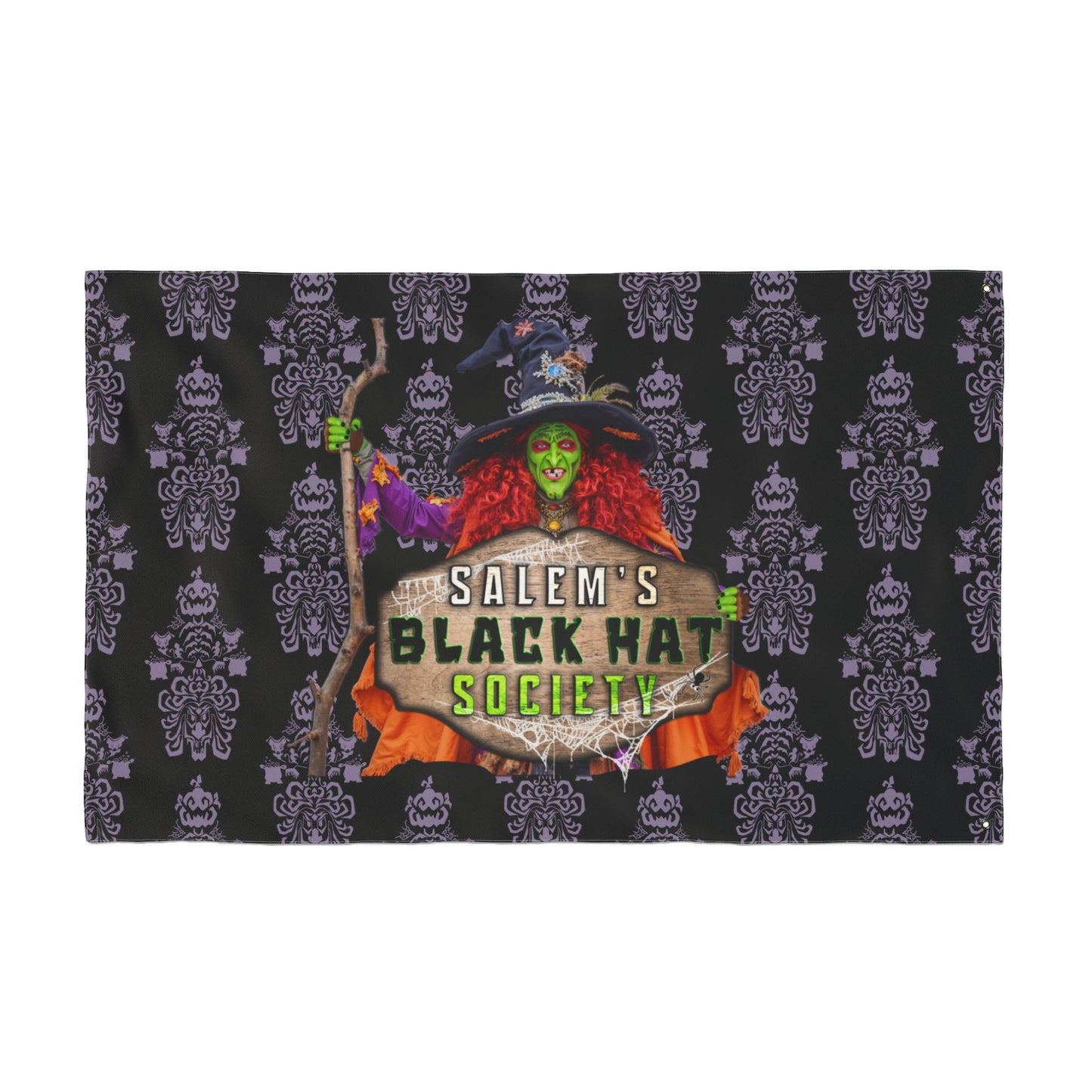 Salem's Black Hat Society Double-Sided Flag