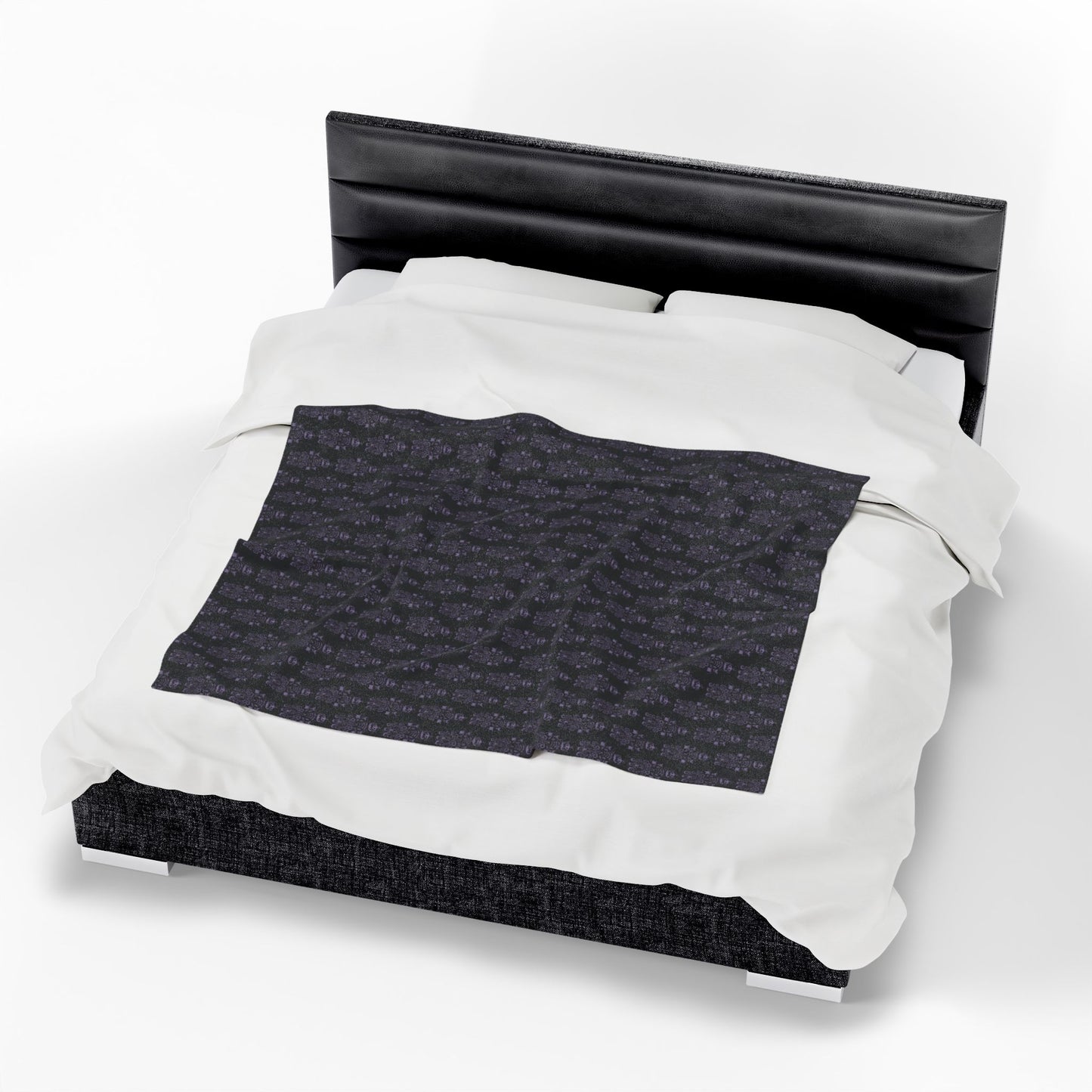 BORAH!'s Haunted Mansion Blanket (Black/Purple)