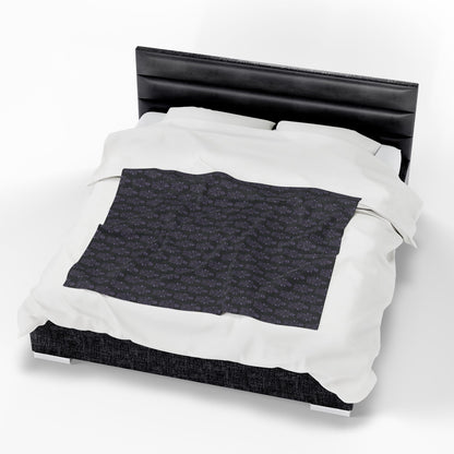 BORAH!'s Haunted Mansion Blanket (Black/Purple)