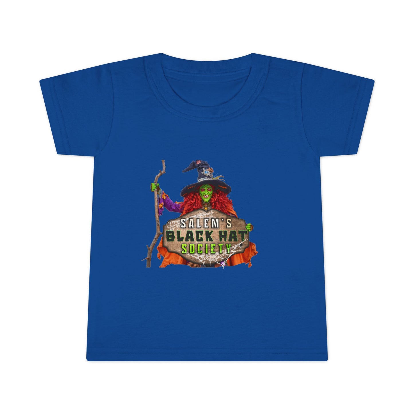 Salem's Black Hat Society BORAH! Toddler Halloween T-Shirt, Kids' Holiday Top, Halloween Gift