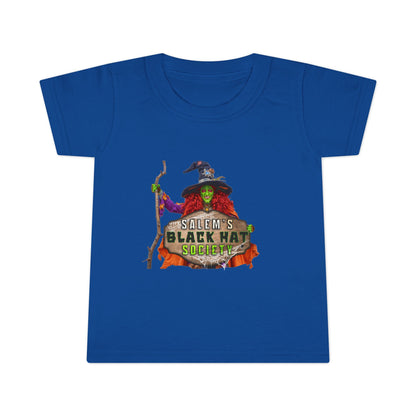 Salem's Black Hat Society BORAH! Toddler Halloween T-Shirt, Kids' Holiday Top, Halloween Gift