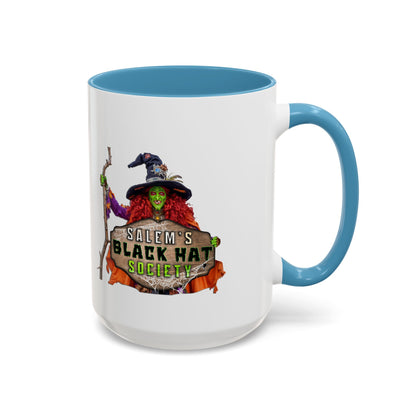 Salem's Black Hat Society Coffee Mug - Witchy Vibes, Halloween Decor, Unique Gift for Halloween Lovers, Spooky Kitchenware, Witch Aesthetic