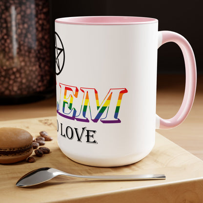 Salem Wicked Love Pride 15oz Two-Tone Coffee Mug