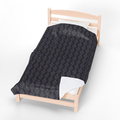 BORAH!'s Haunted Mansion Blanket (Black/Purple)