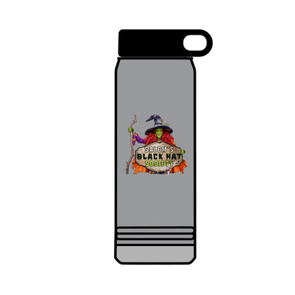 Salem's Black Hat Society BORAH! Water Bottle, 32oz, Halloween Gift, Spooky Hydration, Magical Potion Bottle