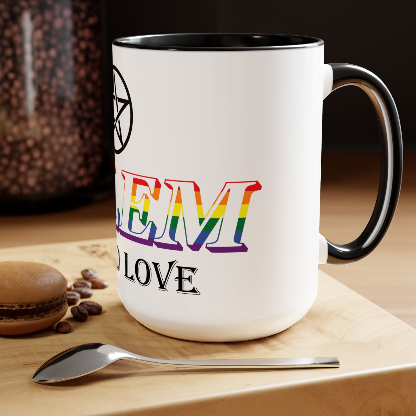 Salem Wicked Love Pride 15oz Two-Tone Coffee Mug