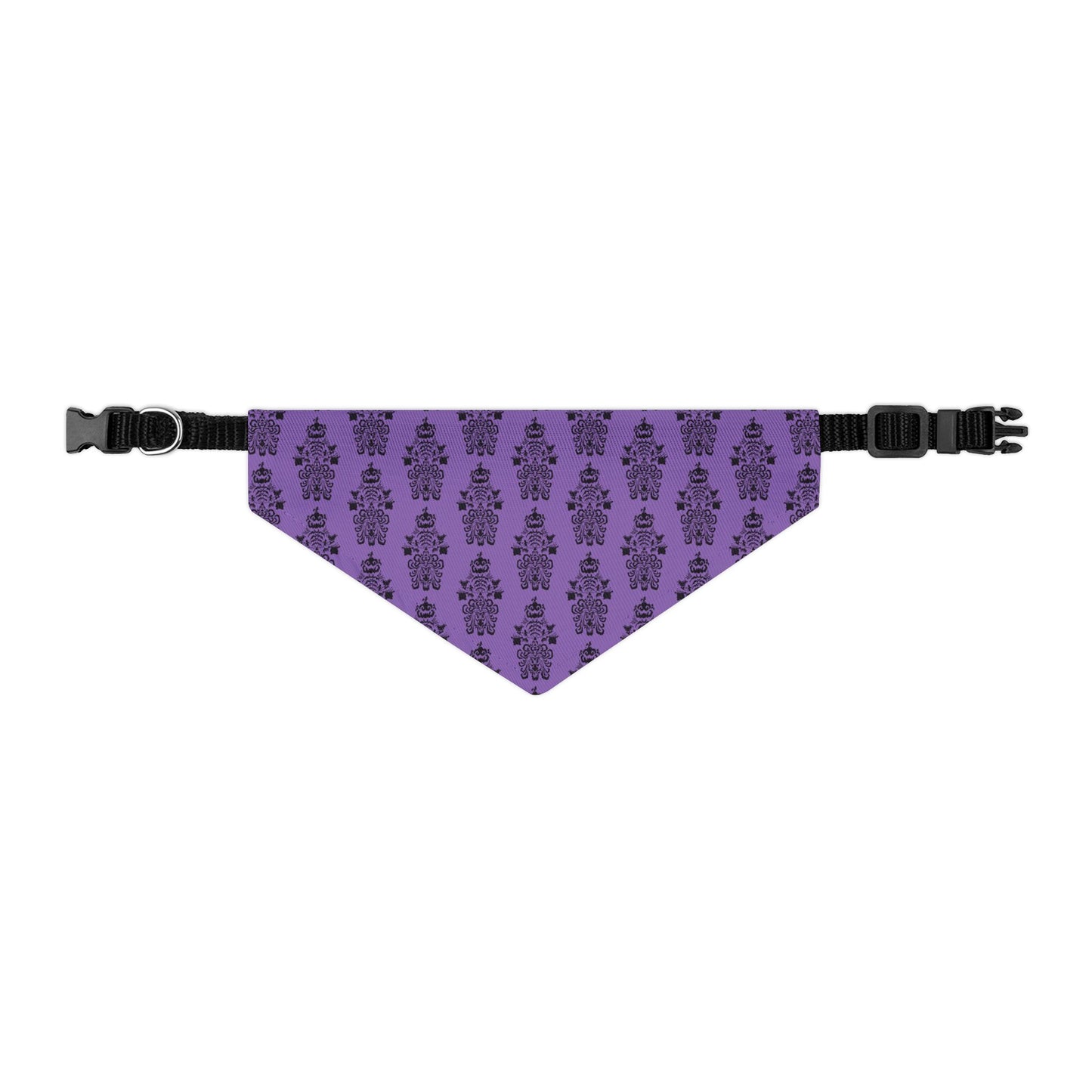 BORAH!'s Haunted Mansion Pet Bandana (Purple/Pattern)