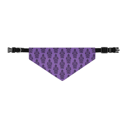 BORAH!'s Haunted Mansion Pet Bandana (Purple/Pattern)