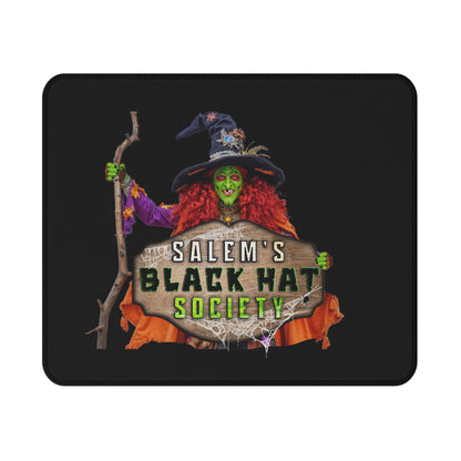 Salem's Black Hat Society Non-Slip Gaming Mouse Pad, Perfect for Gamers, Halloween Decor, Witchy Gifts, Home Office Accessories