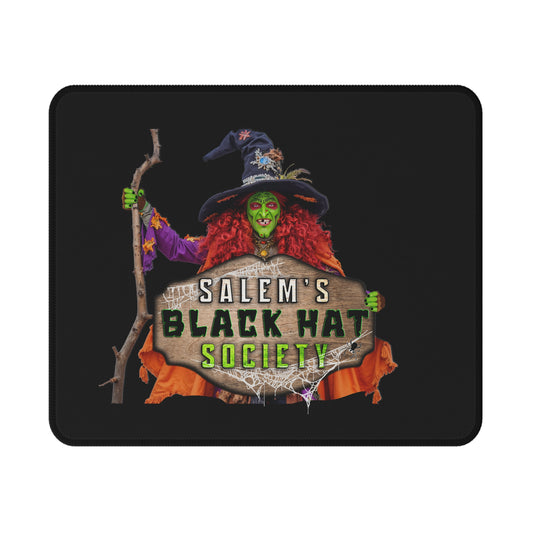 Salem's Black Hat Society Non-Slip Gaming Mouse Pad, Perfect for Gamers, Halloween Decor, Witchy Gifts, Home Office Accessories