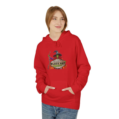 Witchy Vibes Fleece Hoodie - Halloween Gift, Cozy Sweatshirt, Unisex Hooded Sweatshirt, Spooky Apparel, Witch Costume