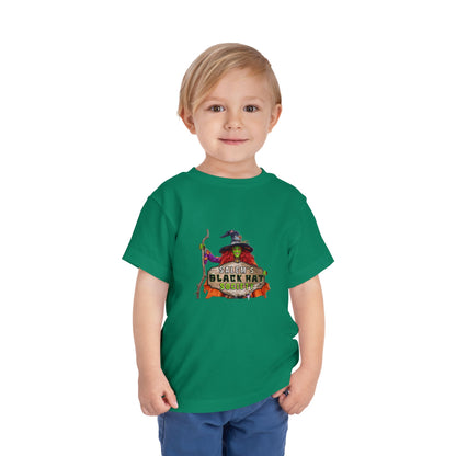 Salem's Black Hat Society Toddler Halloween Tee Spooky Black Hat Witch Design, Kids Costume Shirt, Trick or Treat, Fall Celebration Apparel
