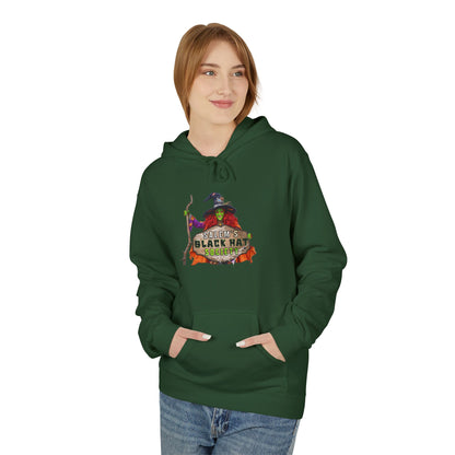 Witchy Vibes Fleece Hoodie - Halloween Gift, Cozy Sweatshirt, Unisex Hooded Sweatshirt, Spooky Apparel, Witch Costume