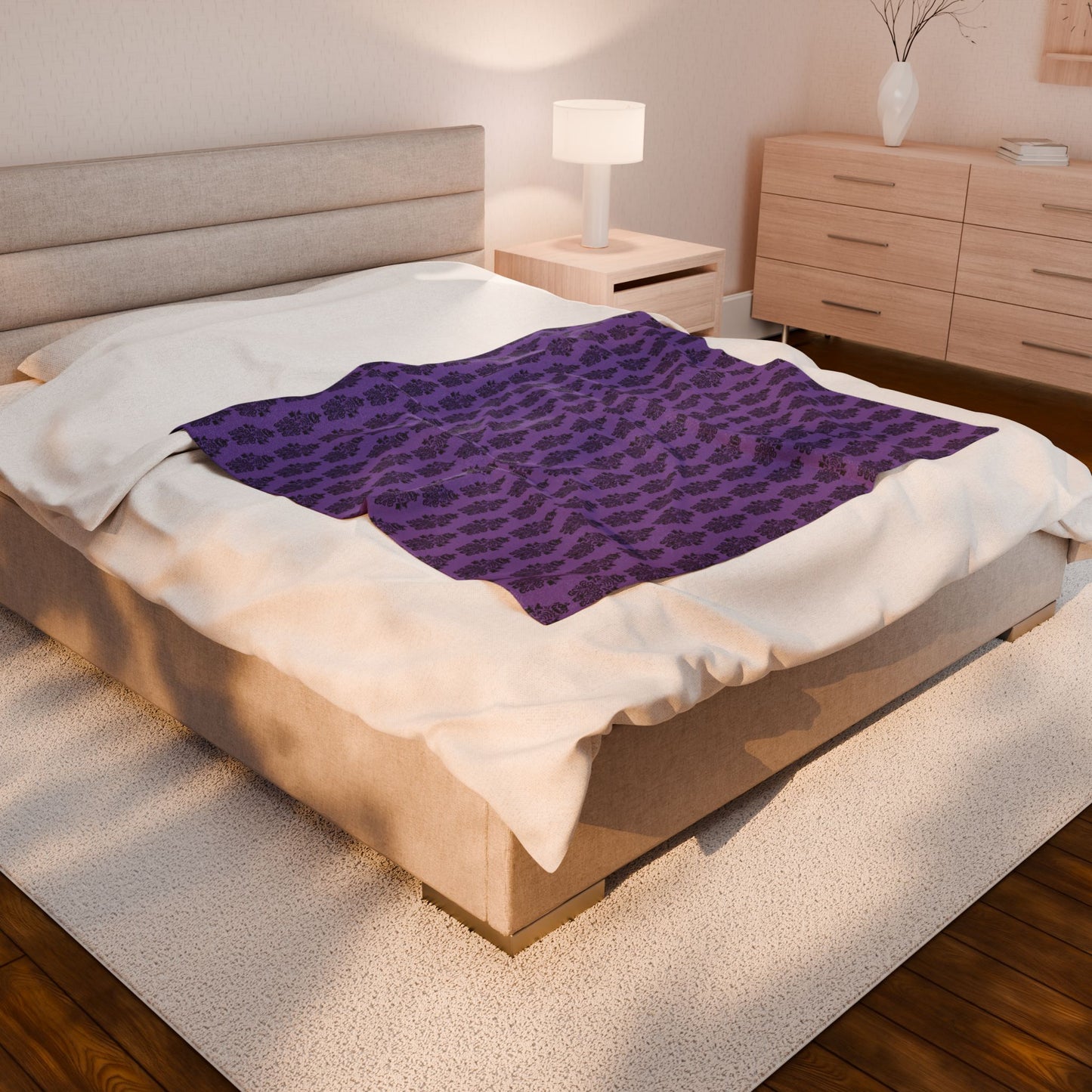 BORAH!'s Haunted Mansion Blanket (Purple/Black)