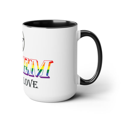 Salem Wicked Love Pride 15oz Two-Tone Coffee Mug