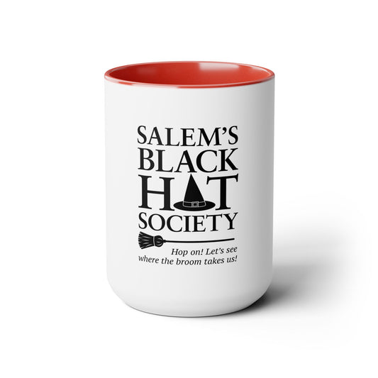 Salem's Black Hat Society Two-Tone Coffee Mugs, 15oz