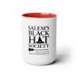 Salem's Black Hat Society Two-Tone Coffee Mugs, 15oz