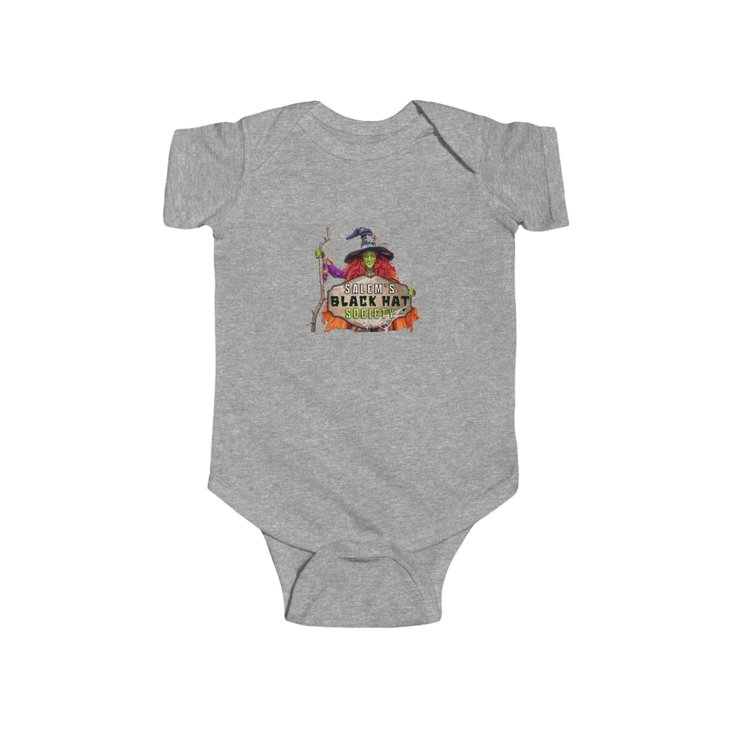 Salem's Black Hat Society Infant Bodysuit - Cute Design, Baby Halloween Outfit, Personalized Gift, Fall Fun Clothing, Toddler Costume