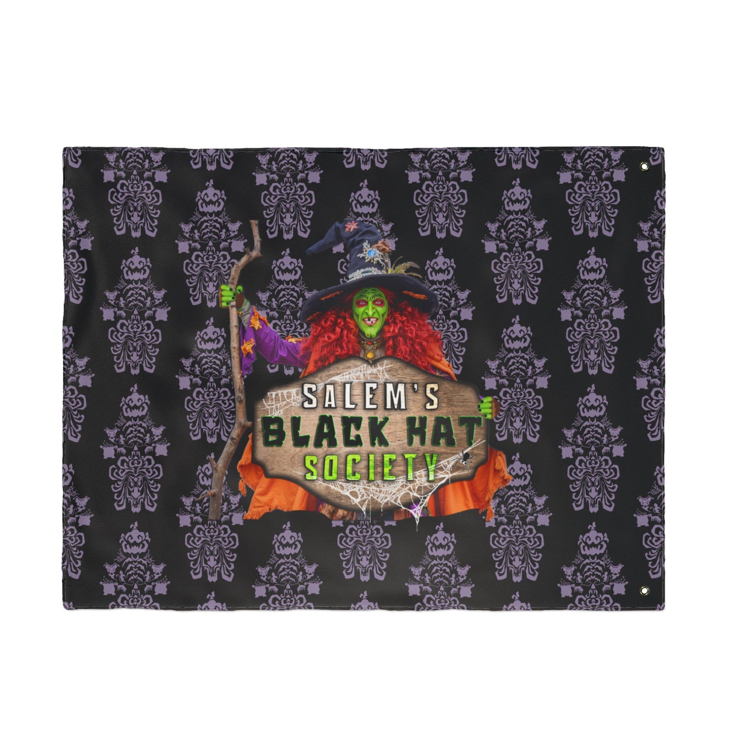 Salem's Black Hat Society Double-Sided Flag