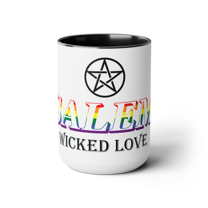 Salem Wicked Love Pride 15oz Two-Tone Coffee Mug
