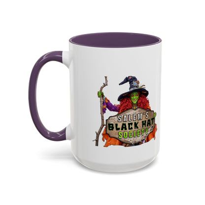 Salem's Black Hat Society Coffee Mug - Witchy Vibes, Halloween Decor, Unique Gift for Halloween Lovers, Spooky Kitchenware, Witch Aesthetic