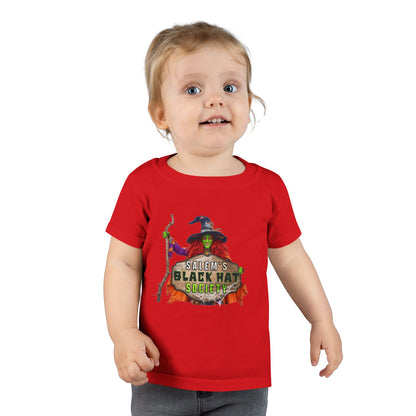 Salem's Black Hat Society BORAH! Toddler Halloween T-Shirt, Kids' Holiday Top, Halloween Gift