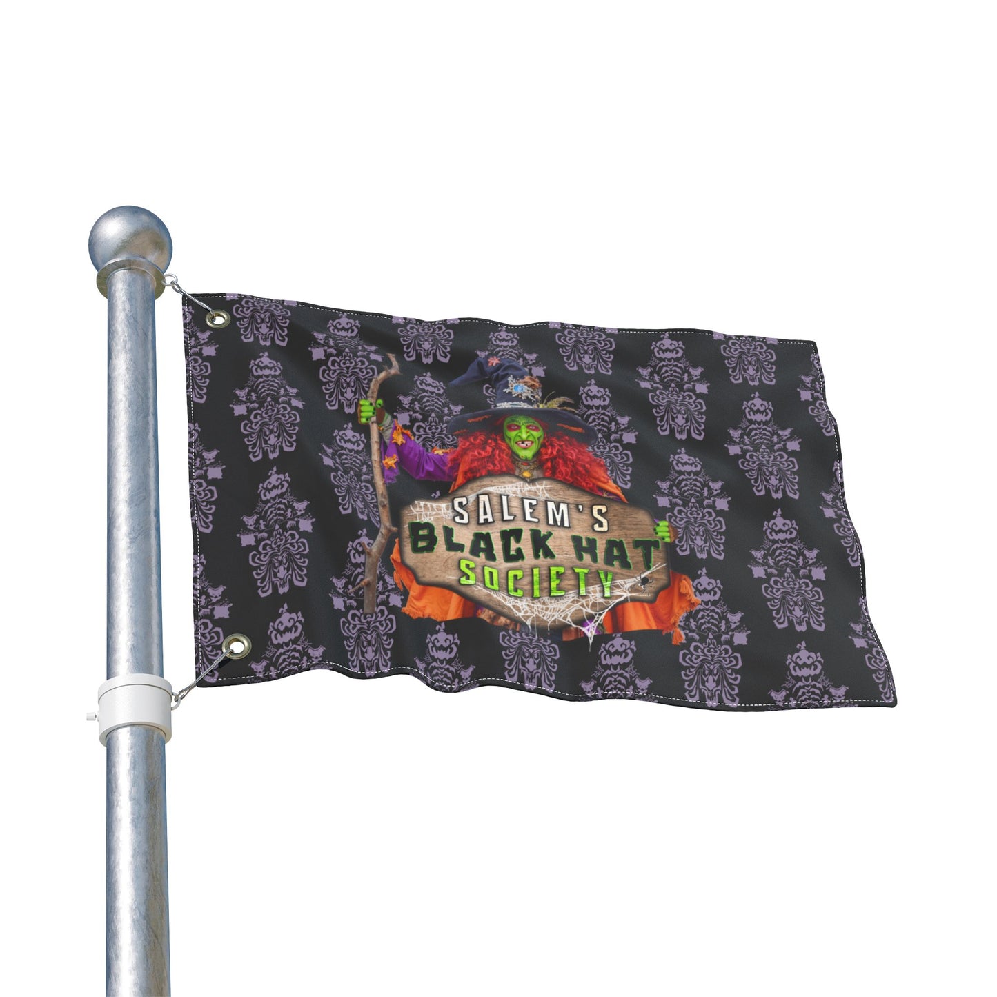 Salem's Black Hat Society Double-Sided Flag