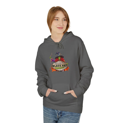 Witchy Vibes Fleece Hoodie - Halloween Gift, Cozy Sweatshirt, Unisex Hooded Sweatshirt, Spooky Apparel, Witch Costume