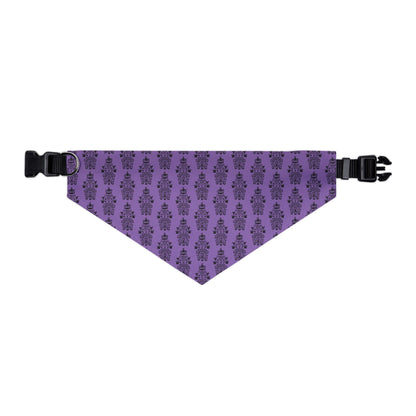 BORAH!'s Haunted Mansion Pet Bandana (Purple/Pattern)