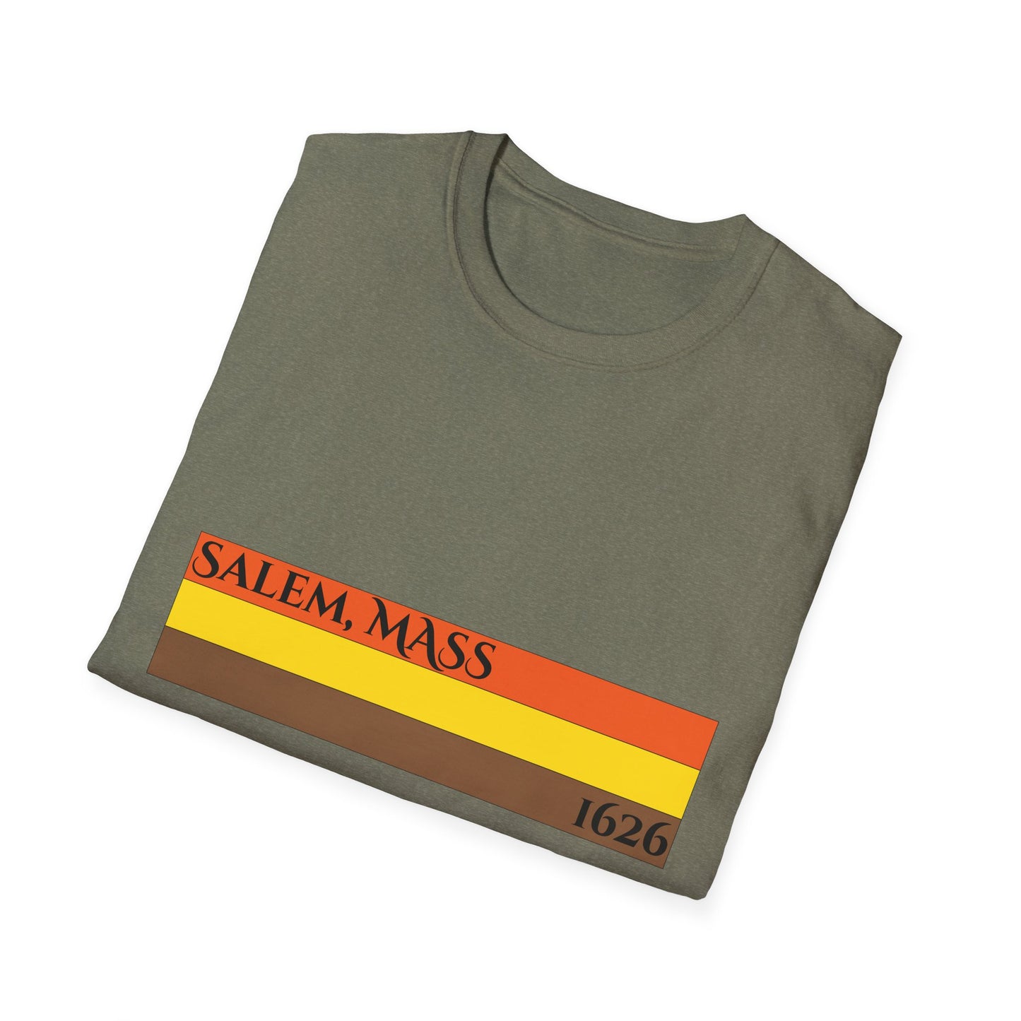 Retro Salem, Mass T-Shirt - Vintage Style Clothing, Casual Wear, Gift Idea for Travelers, Unisex Graphic Tee, Autumn Fashion