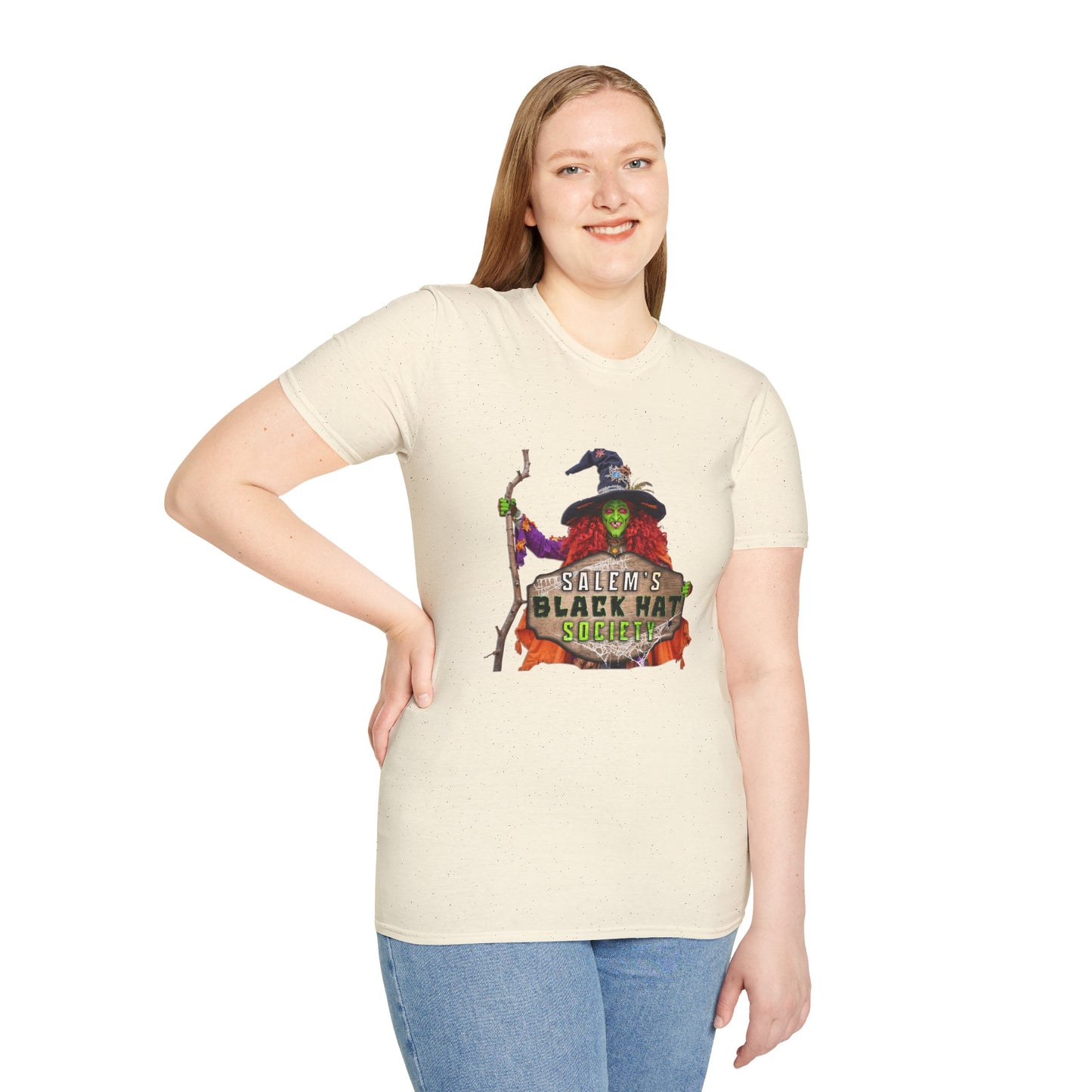 Salem's Black Hat Society Unisex T-Shirt, Halloween Tee, Witch Theme, Witchcraft Apparel, Unique Gift for Spooky Season, Cozy Everyday Wear