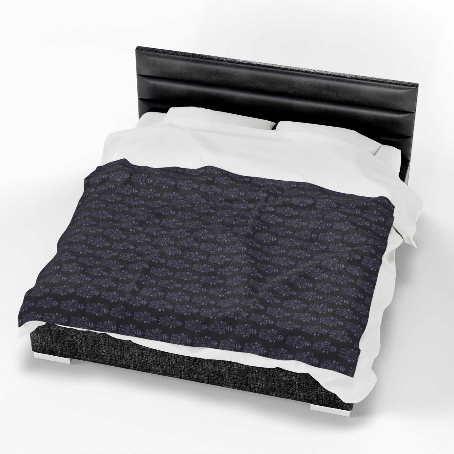 BORAH!'s Haunted Mansion Blanket (Black/Purple)