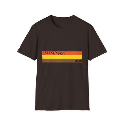 Retro Salem, Mass T-Shirt - Vintage Style Clothing, Casual Wear, Gift Idea for Travelers, Unisex Graphic Tee, Autumn Fashion
