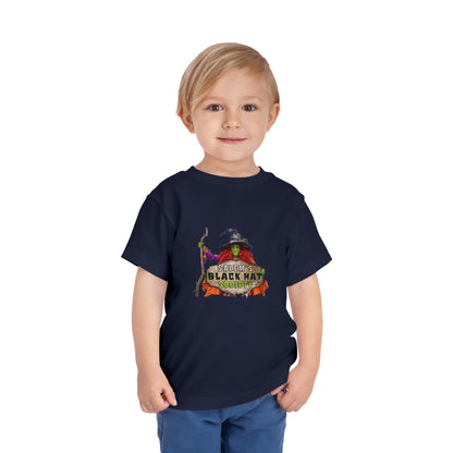 Salem's Black Hat Society Toddler Halloween Tee Spooky Black Hat Witch Design, Kids Costume Shirt, Trick or Treat, Fall Celebration Apparel