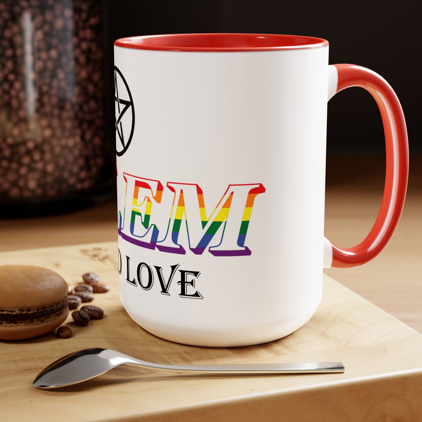 Salem Wicked Love Pride 15oz Two-Tone Coffee Mug