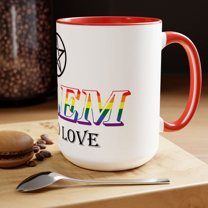 Salem Wicked Love Pride 15oz Two-Tone Coffee Mug