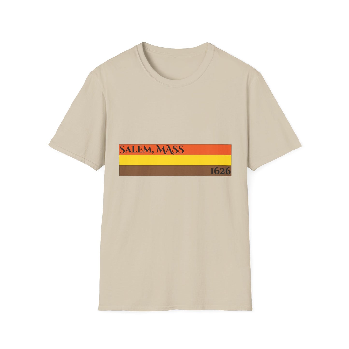Retro Salem, Mass T-Shirt - Vintage Style Clothing, Casual Wear, Gift Idea for Travelers, Unisex Graphic Tee, Autumn Fashion