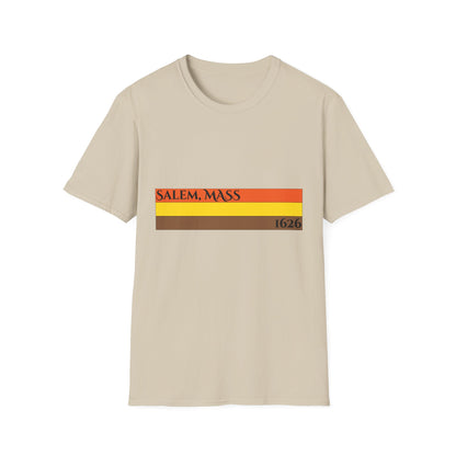 Retro Salem, Mass T-Shirt - Vintage Style Clothing, Casual Wear, Gift Idea for Travelers, Unisex Graphic Tee, Autumn Fashion