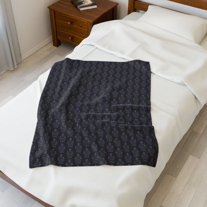 BORAH!'s Haunted Mansion Blanket (Black/Purple)